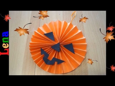 Papier Kürbis basteln ???? Paper Pumpkin DIY ???? Halloween Decoration ???? как сделать тыкву из бумаги