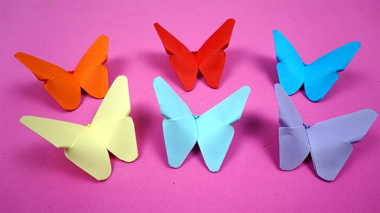 Schmetterling falten | Origami Schmetterling | Basteln mit Papier | Bastelideen Geschenke & Deko