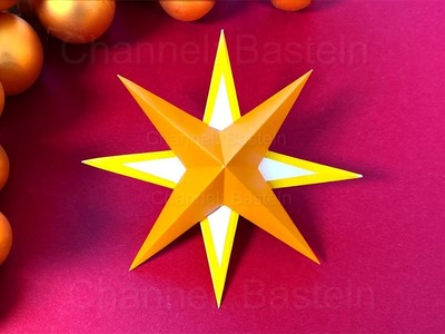 Weihnachtsdeko selber machen: Sterne basteln mit Papier für Weihnachten ⭐