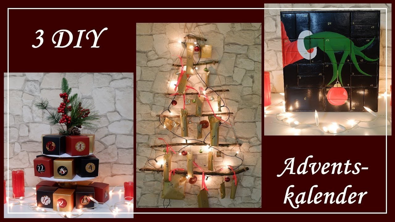 3 DIY Adventskalender zum selber machen | SinahsBackwahn