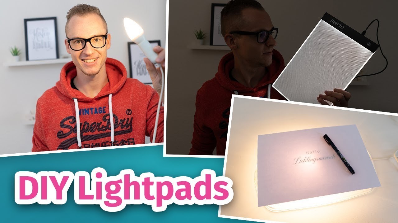 3 Ideen für ein DIY Lightpad | Handletterings abpausen
