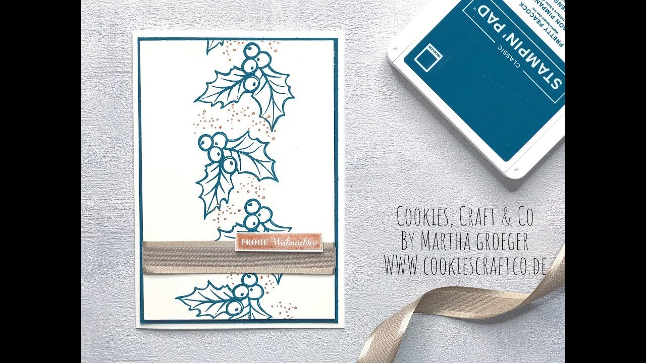???? 8 Kartenideen bis Weihnachten - Ilex mit Kupfer I DIY I Stampin' Up!