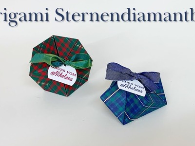 Anleitung - Origami Sternendiamantbox - gebastelt mit Stampin´ Up Produkten