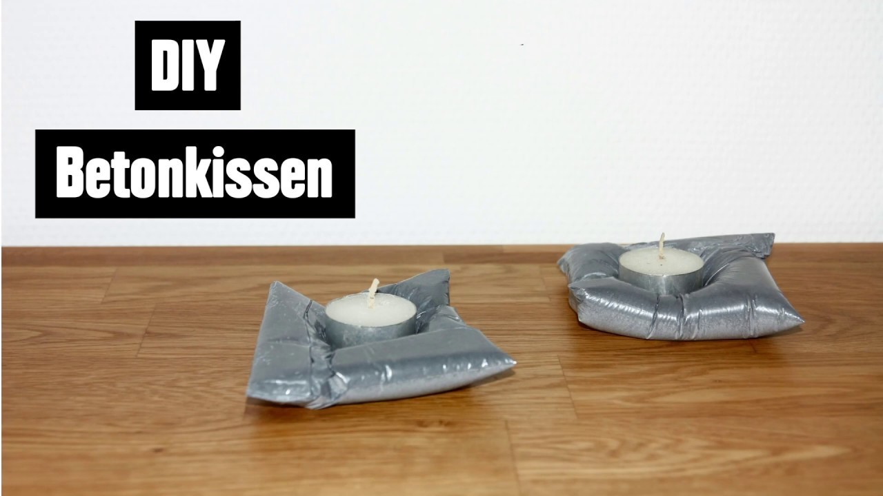 DIY Beton Kissen Teelicht