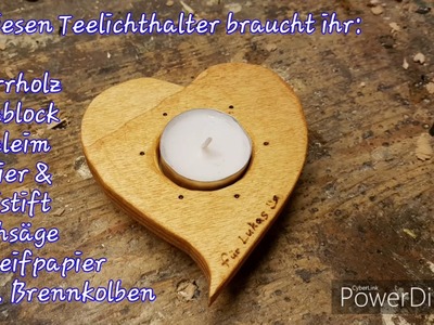 DIY: Teelichthalter Weihnachtsdeko aus Holz bauen