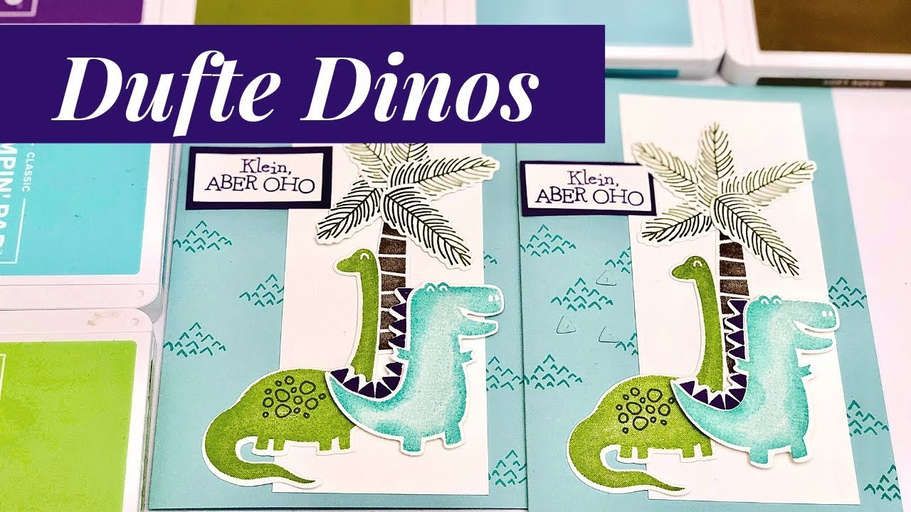 ????Dufte Dinos von Stampin' Up! ⎮ Karten basteln aus Papier mit Dinosaurier