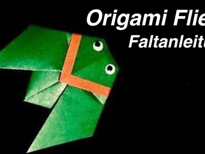 How to make an Origami Fly. Origami Fliege basteln - Allerlei Channel