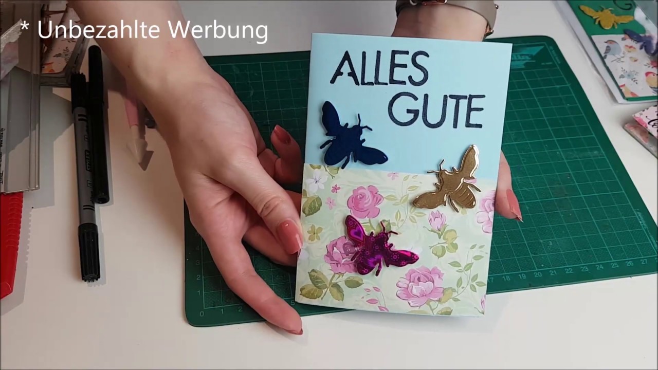 Karte basteln. für einen Geburtstag.bunteWelt