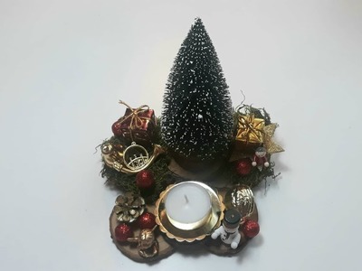 Kleines Adventsgesteck Basteln