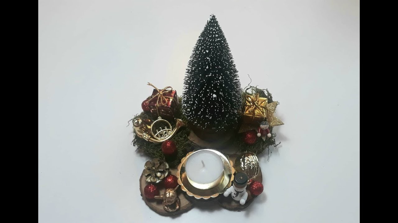 Kleines Adventsgesteck Basteln