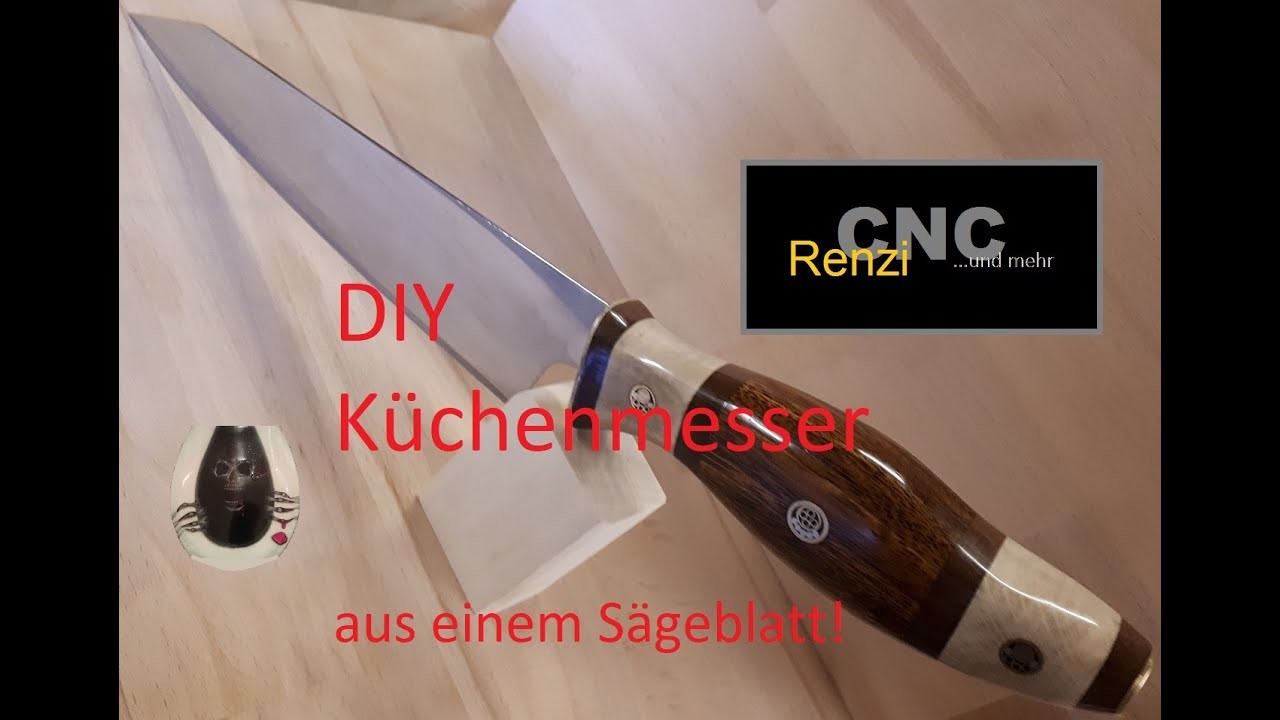 Küchenmesser selber machen,. aus einem alten Sägeblatt?  DIY  old saw blade. new kitchen knife ?