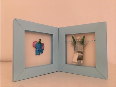 Männchen für Bilderrahmen basteln | Ideal als Geschenk für Baby Jungen