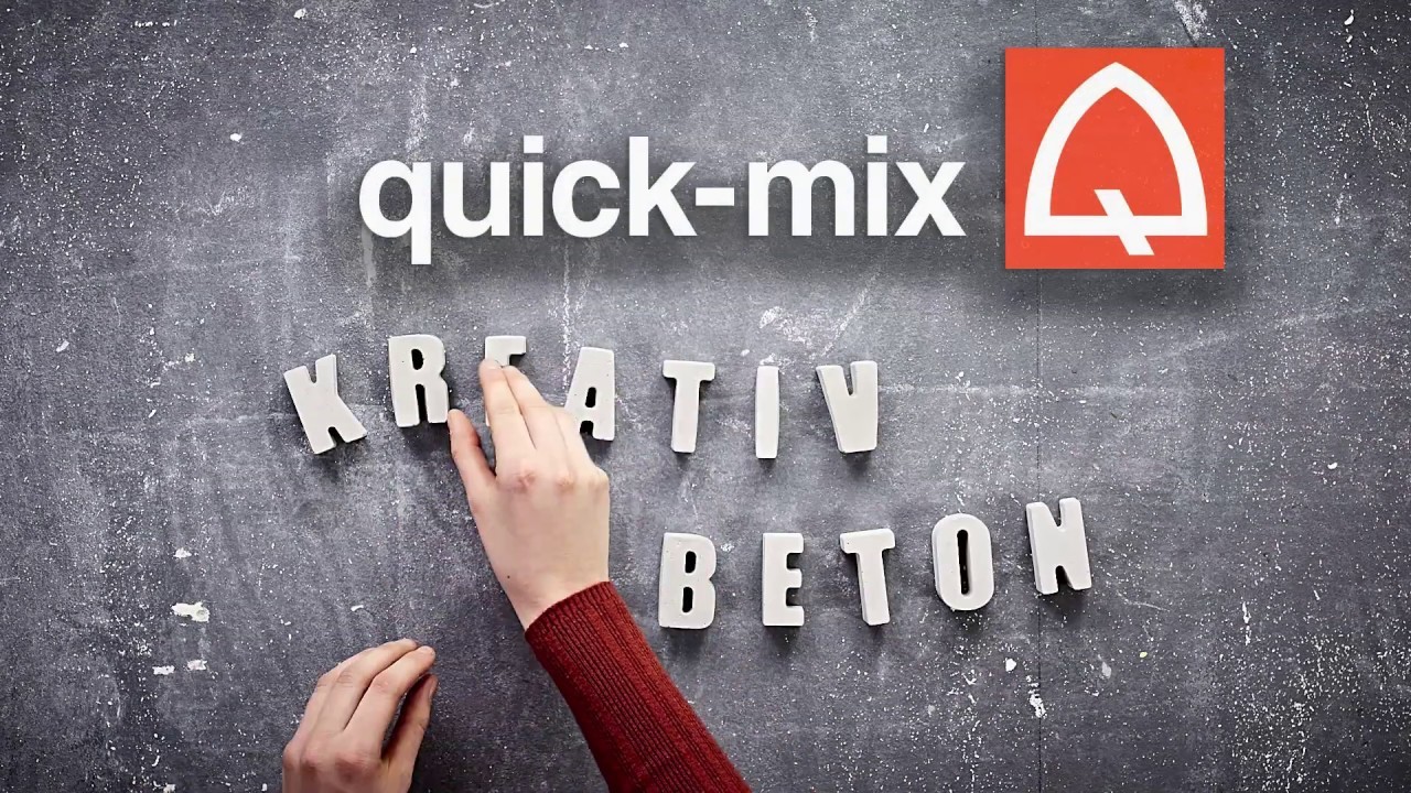 Quick-mix Kreativ-Beton: Die Uhr im Blick . DIY Beton-Wanduhr
