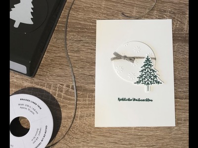 ???? schlichte und einfache Weihnachtskarte | Stampin’Up | DIY