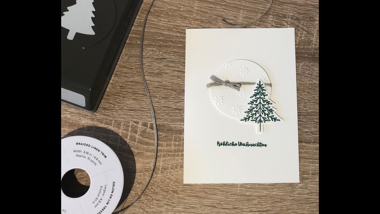 ???? schlichte und einfache Weihnachtskarte | Stampin’Up | DIY