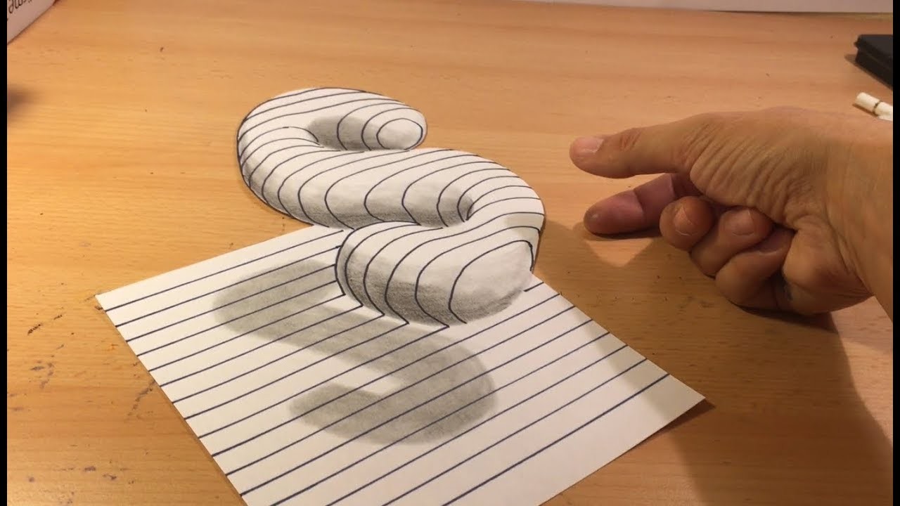 Zeichnen lernen 3D für Anfänger, leicht 08- Easy 3D Drawing Illusions #3DdrawJG