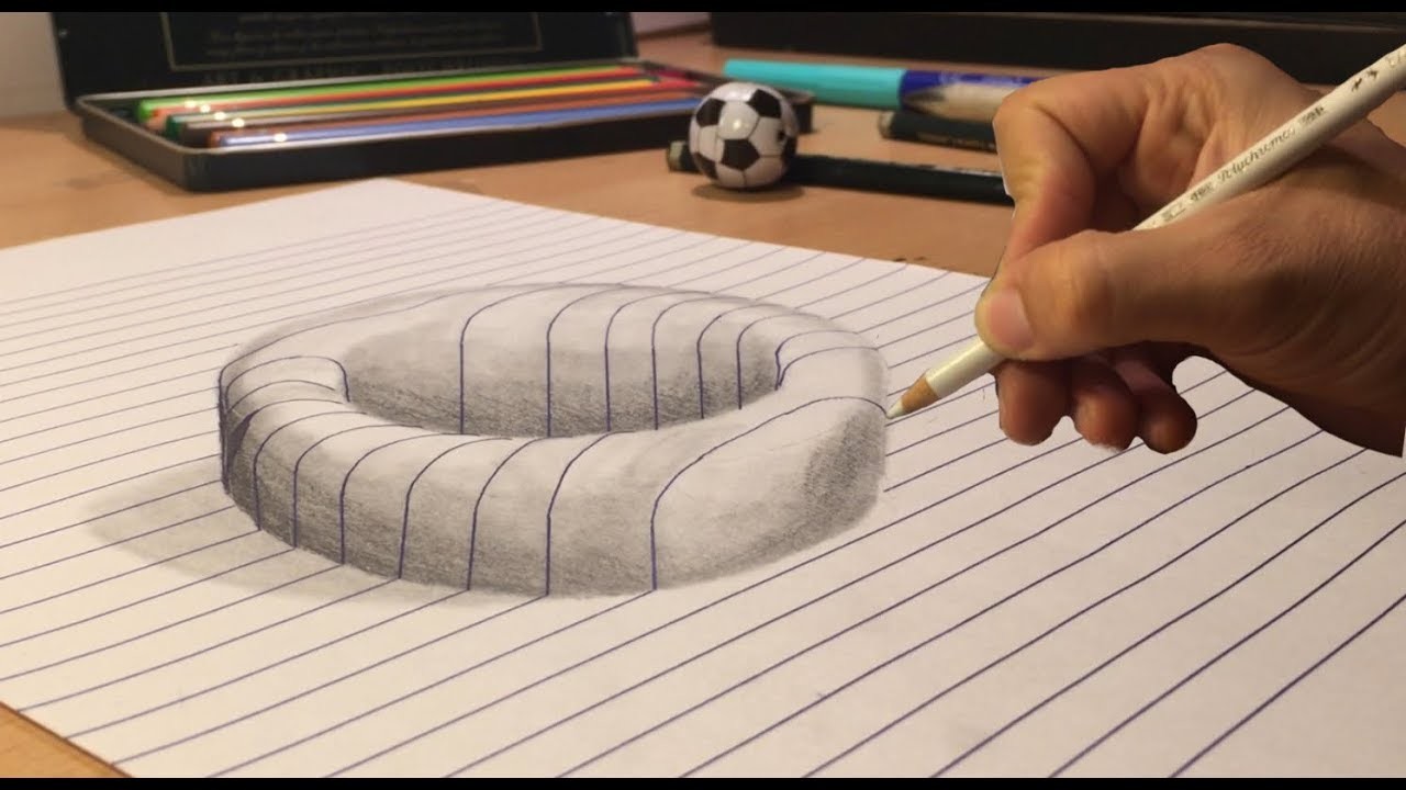 Zeichnen lernen 3D für Anfänger, leicht für Kinder -11- Easy 3D Drawing Illusions for kids