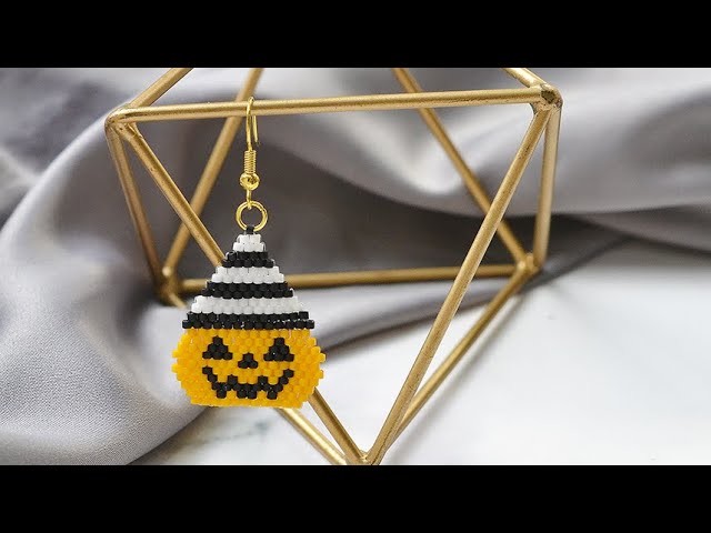 【DIY Tutorial】Halloween Kürbis Ohrringe. How to make Halloween pumpkin earrings