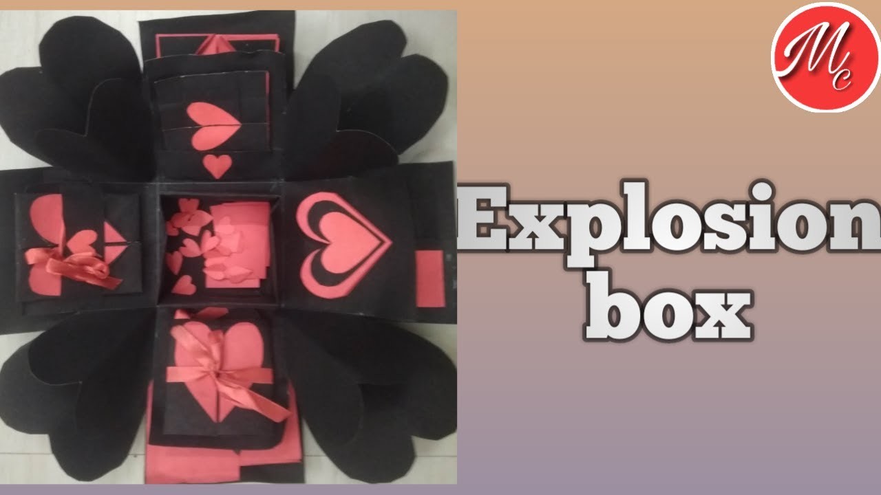 Explosion box || DIY explosion box || handmade explosion box || mamul'scraft ||