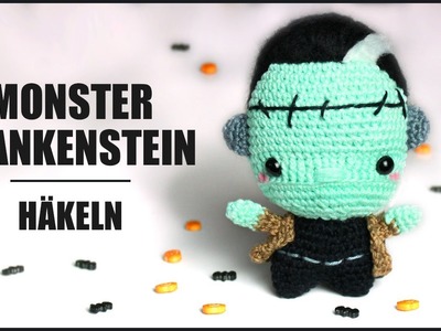 Frankenstein Monster häkeln | Halloween Horror - Amigurumi Häkelanleitung - DIY by Pfirsichteufel
