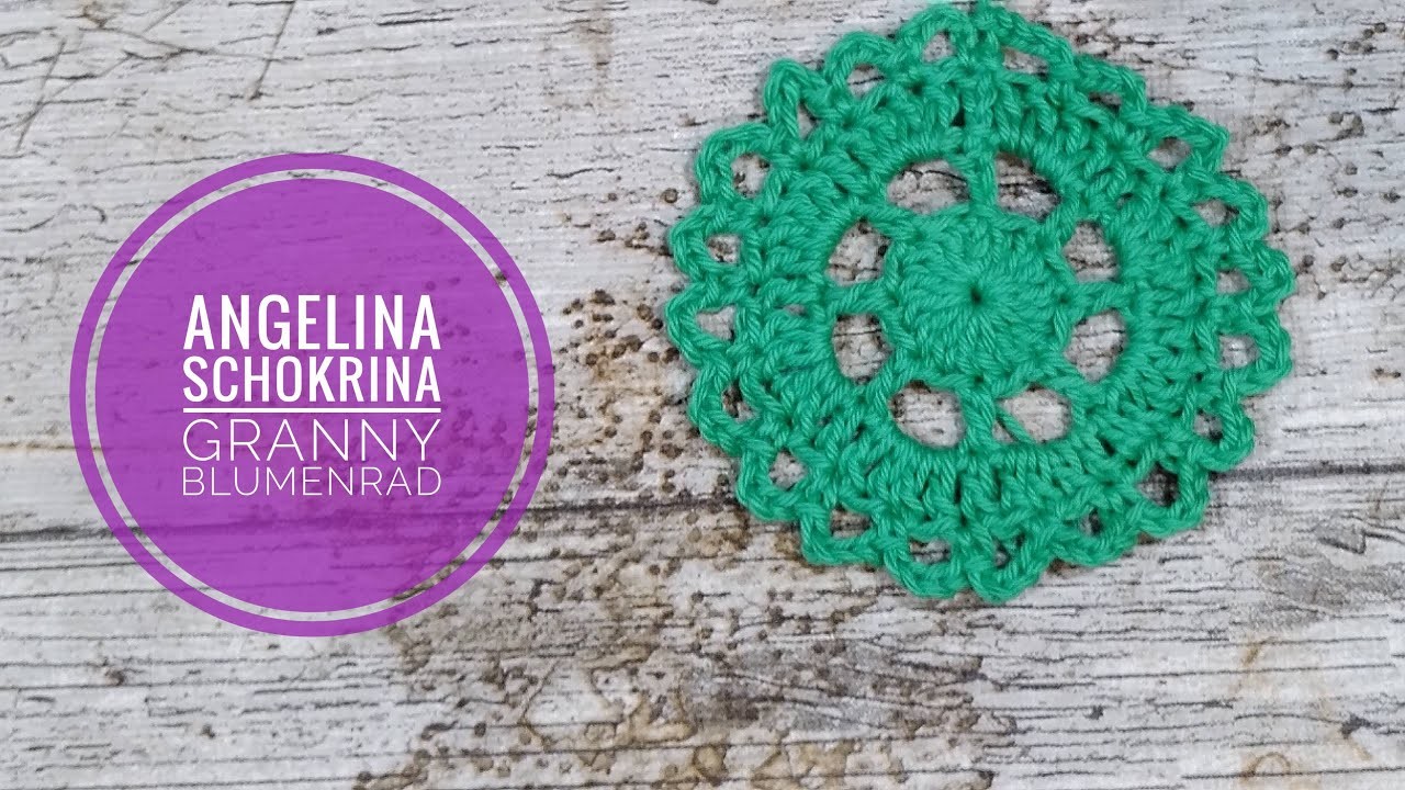 Granny Blumenrad häkeln - Crochet DIY Tutorial