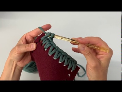 Häkeln B1 -  Kanten umhäkeln mit der festen Masche für Rechtshänder*innen, ohne Kommentar