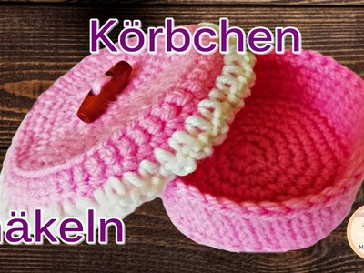 Törtchenschattule häkeln. Körbchen häkeln. Maschenschäfchen