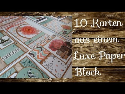 10 Karten aus einem Luxe Paper Block von Action ????????10 cards out of one luxe paper block from Action????????