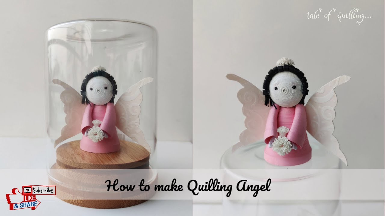 3D quilling Angel || Paper quilling doll