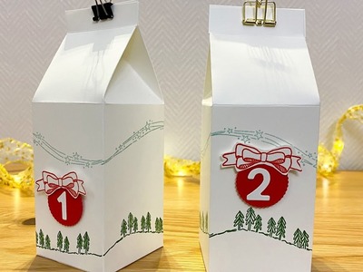 Adventskalender Box basteln⎮Geschwungene Weihnachten - Adventskalender selber basteln