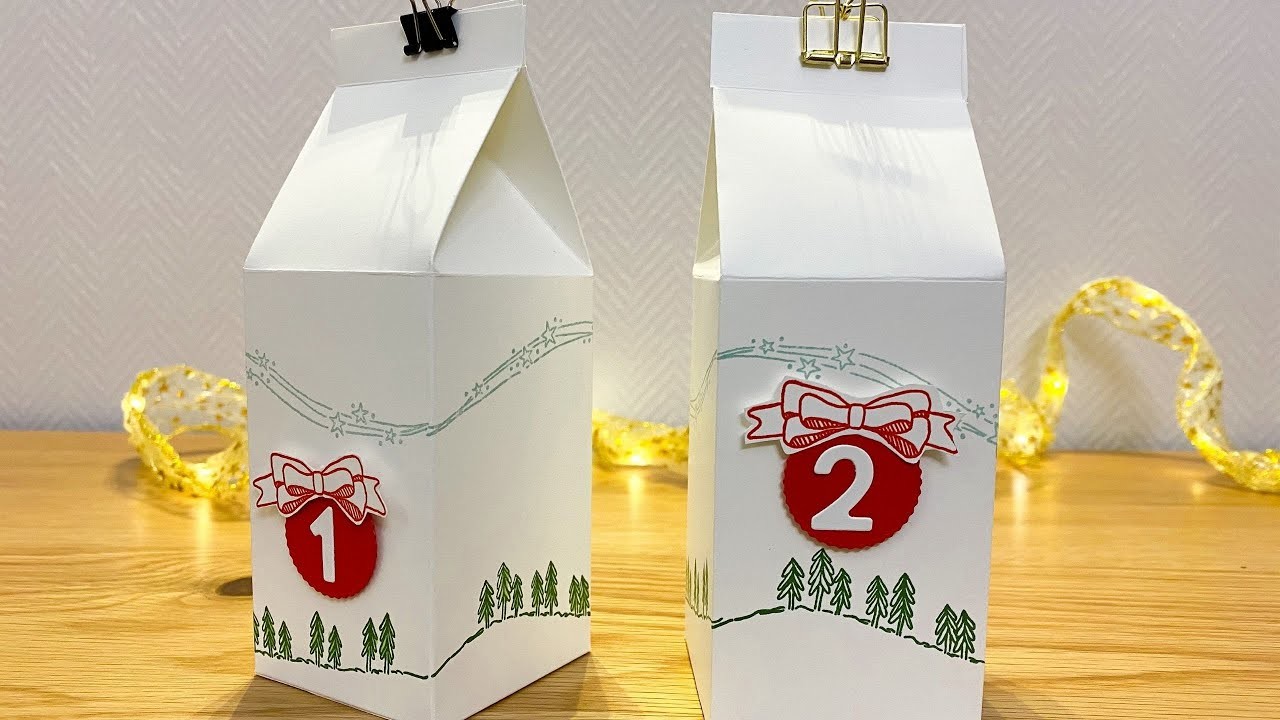 Adventskalender Box basteln⎮Geschwungene Weihnachten - Adventskalender selber basteln