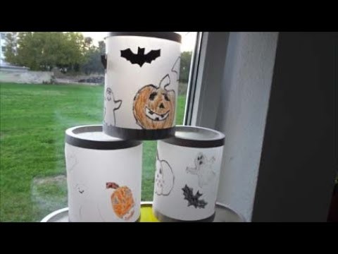 Bastel-Tutorial für Kids: Halloween-Laterne