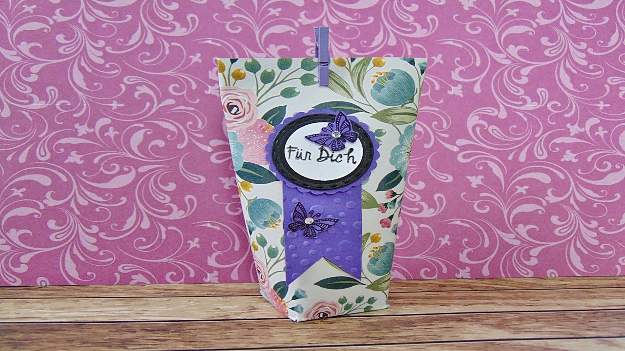 Basteln: Geschenkverpackung. Geschenktüte selber machen. DIY