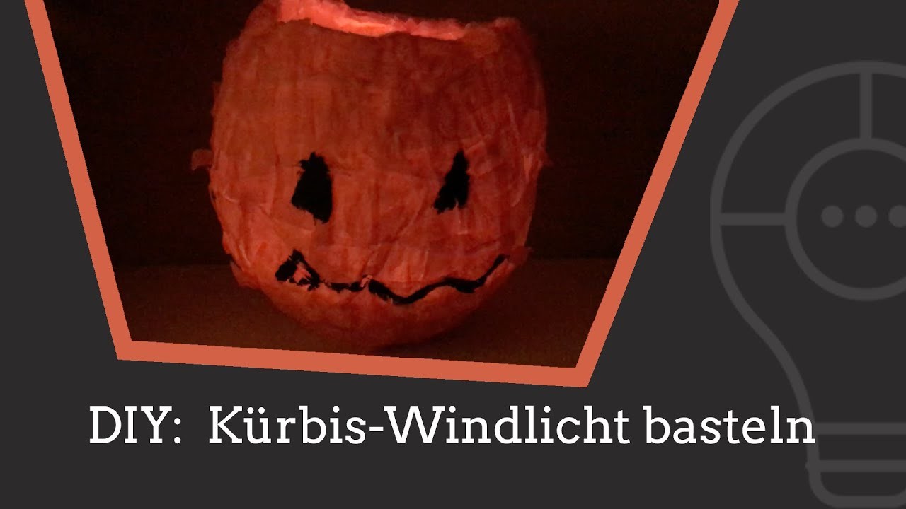 DIY: ein Kürbis-Windlicht für Halloween basteln