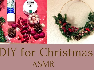 DIY for Christmas ❤️ Weihnachtskranz |A.S.M.R German |Mouthsounds, Tapping|