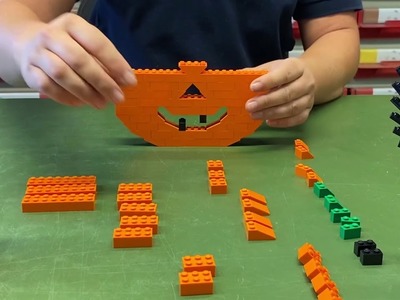 DIY LEGO Halloween Dekoration - Halloween Kürbis