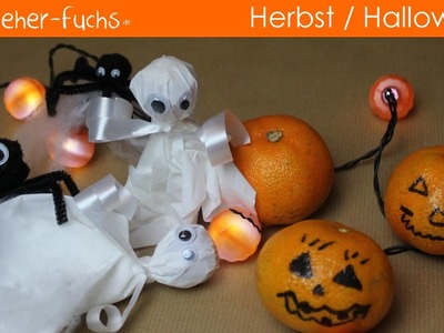 Einfache Ideen für deine Halloween - Party | Kinder basteln für Halloween. Herbst | Erzieher Fuchs