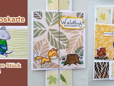 Endloskarte in einem Stück - Rohling aus DINA4 Blatt - Paper Stack Deluxe verwendet - 1. Versuch ????????