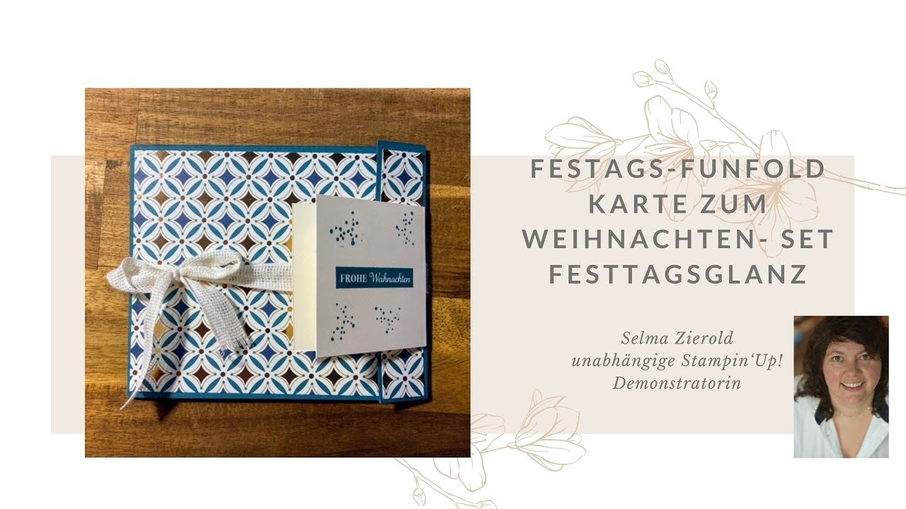 Festtags Funfold Karte zum Weihnachten | Set Festtagsglanz | Stampin‘ Up!