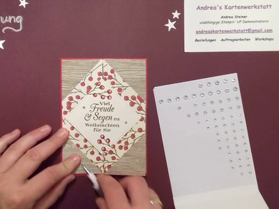 Gate fold card - Besondere Kartenform ganz einfach - Weihnachten in Andrea's Kartenwerkstatt