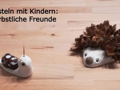 Herbst Dekoration | Basteln mit Kindern: Mit Fimo, Bucheckern und Kastanien in den Herbst!