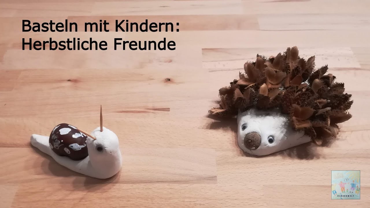 Herbst Dekoration | Basteln mit Kindern: Mit Fimo, Bucheckern und Kastanien in den Herbst!