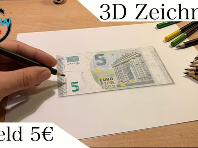 Ich zeichne mein eigenes Geld ???? Zeichnen lernen für Anfänger, realistisch 3D zeichnen