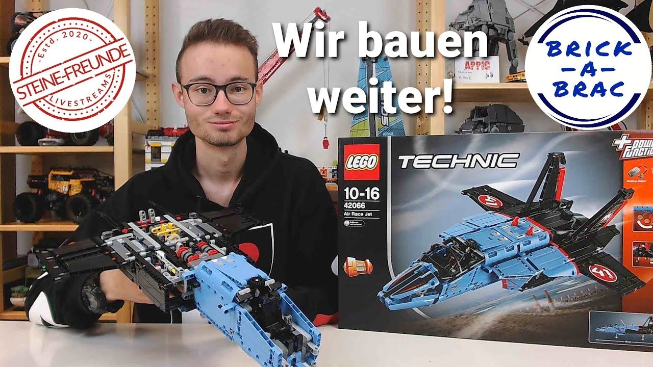 Let's build: LEGO Technic 42066 Air Race Jet - Teil #2!. mit der Klemmbaustein WG