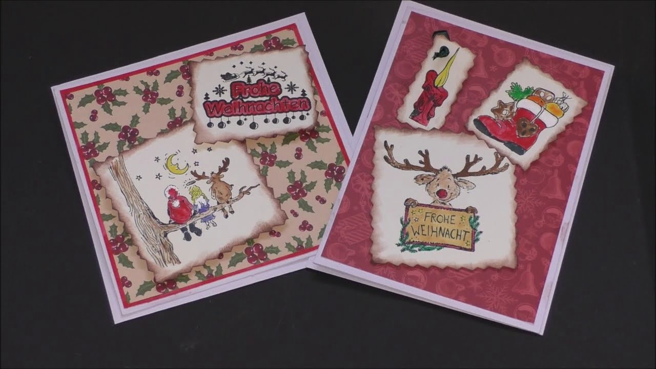 Niedliche Weihnachtskarten mit Motiven von Newstamps