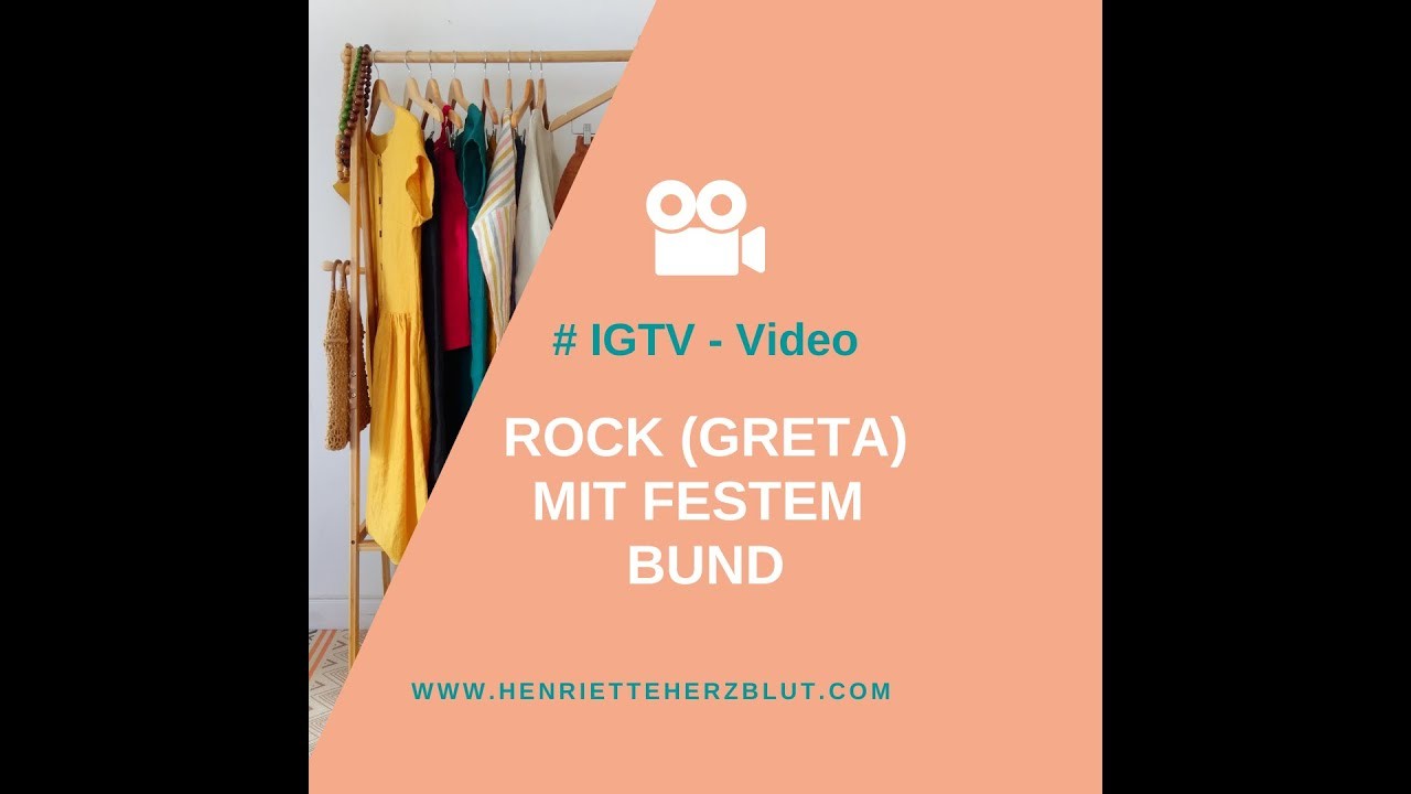 Rock (Greta) mit festem Bund nähen