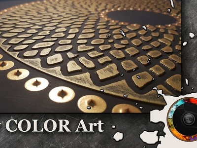 Wanddeko Schnell und einfach Strukturmalerei  Dot-Painting Mandala Art