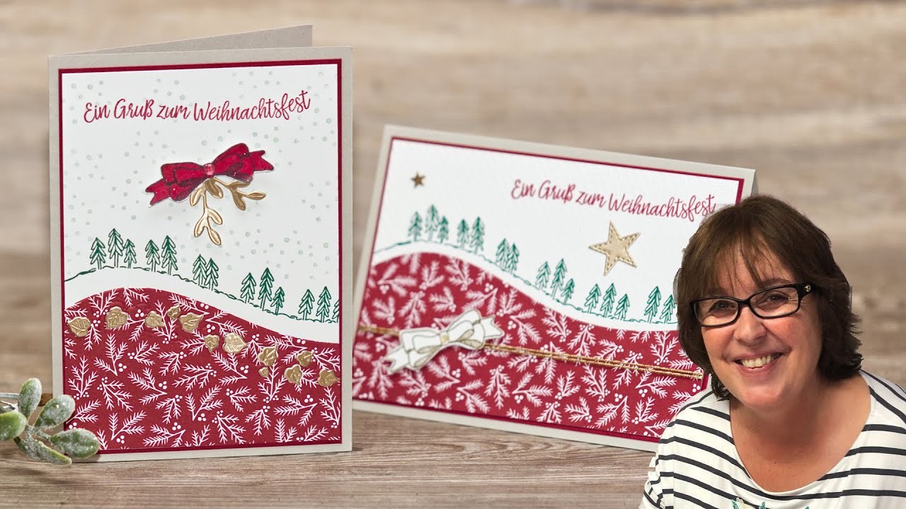 Weihnachtskarte „Geschwungene Weihnachten“・Neu…Schwungvolle und festliche Kreationen・Stampin’ Up!