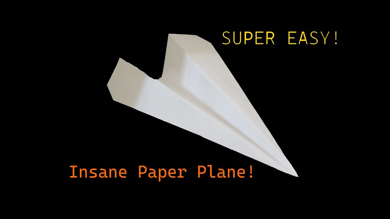 Worlds easiest paper plane!