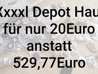 XXXXL Depo Haul im Wert von 529,77€ für nur 20€ #basteln #Adventskalenders